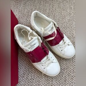 Valentino Garavani Open Sneakers – White/Pink – Size 36.5 – With Box
